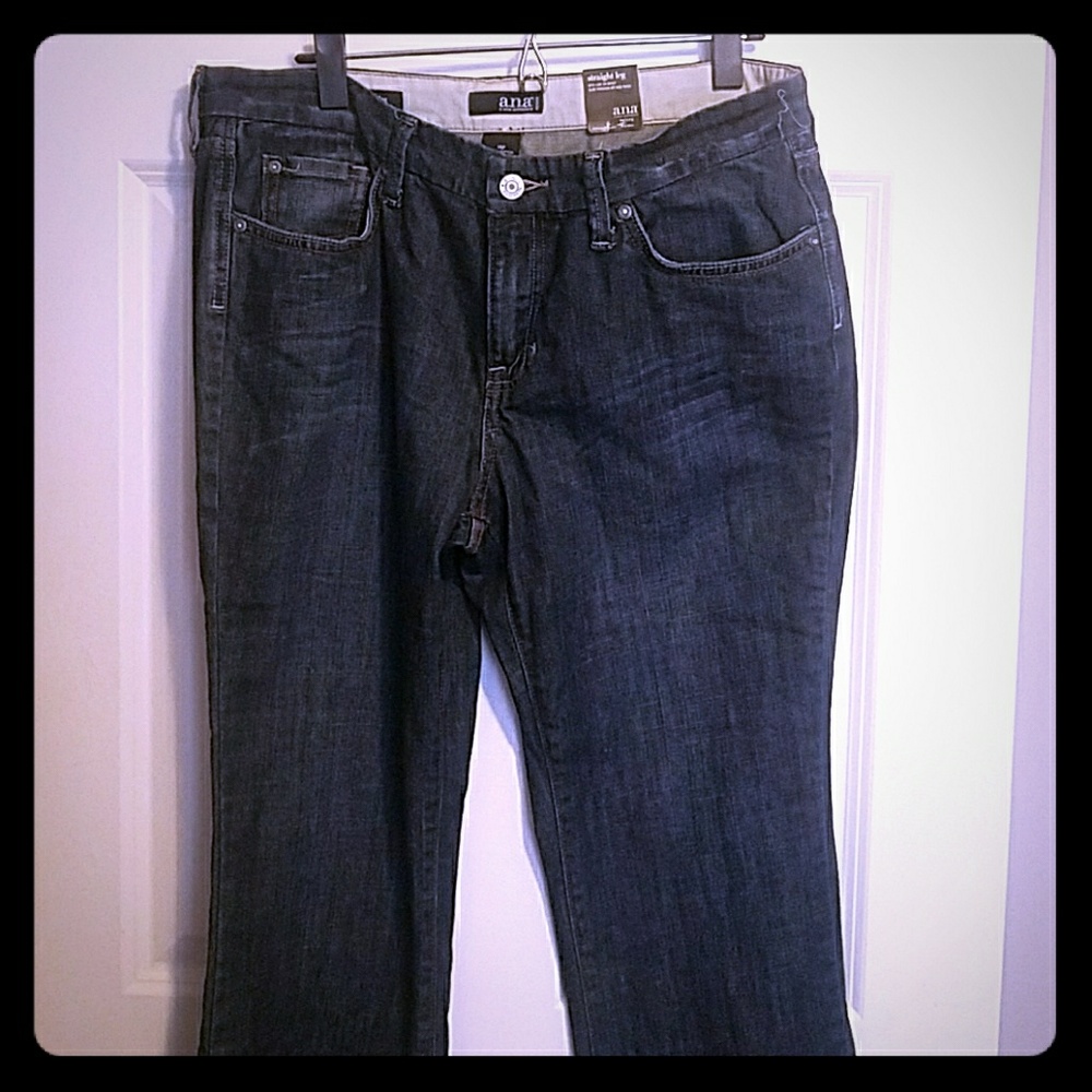A.n.a straight leg petite jeans